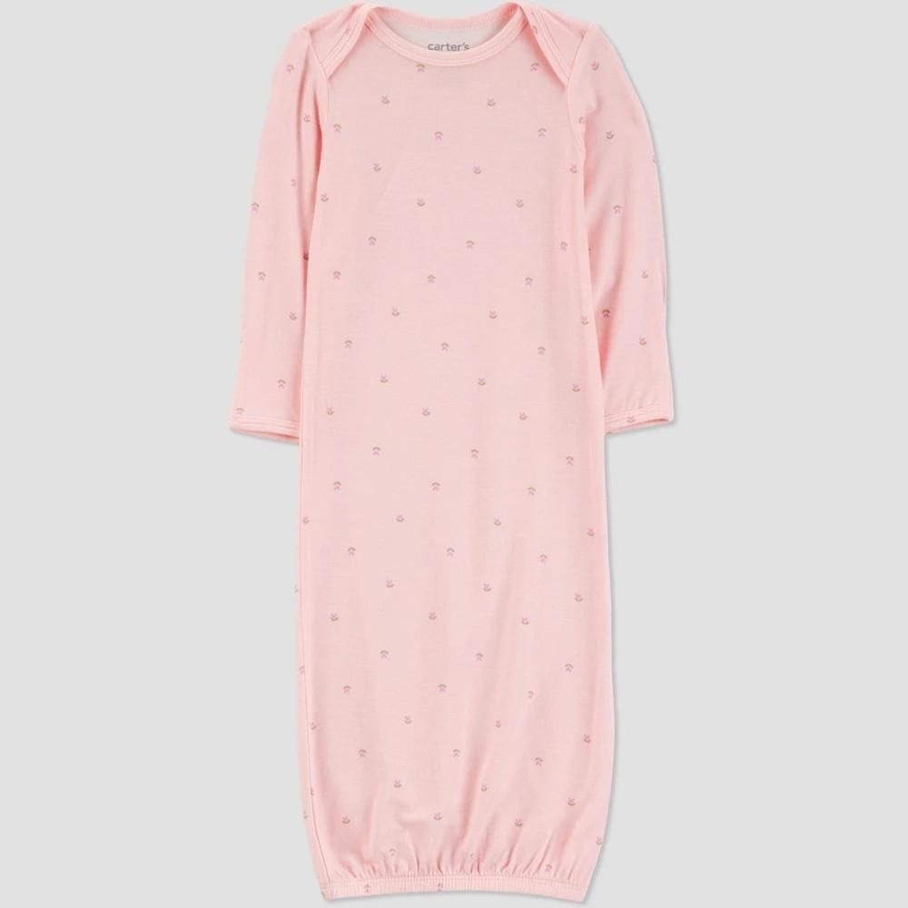 Carters Just One You Baby Girls Comfy Soft Gown Pink Geometric 3M Nightgown